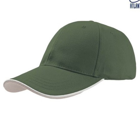 Εξάφυλλο καπέλο με χρωματική αντίθεση (Atl Zoom Piping Sandwich) πράσινο